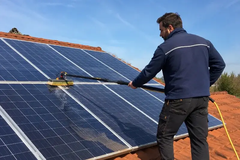 Nettoyage et entretien de panneaux solaires à Courniou