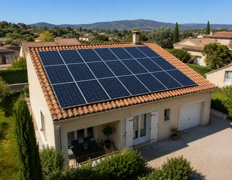 Prime à l'autoconsommation panneaux solaires Courniou — aide financière de l'État